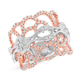 0.76ct 18k Two-tone Rose Gold Diamond Lady's Ring