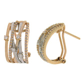 0.45ct 14k Two-tone R/g Diamond Fashion Earring