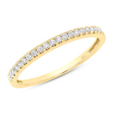 0.19ct 14k Yellow Gold Diamond Lady's Band