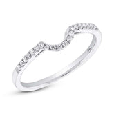 0.13ct 14k White Gold Diamond Lady's Band