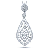 2.25ct 14k White Gold Diamond Pendant