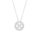 0.21ct 14k White Gold Diamond Semi-mount Pendant