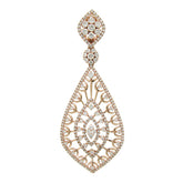 2.25ct 14k Rose Gold Diamond Pendant