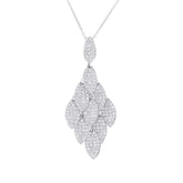 1.53ct 14k White Gold Diamond Pendant