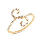 0.16ct 14k Yellow Gold Diamond Lady's Ring Size 7