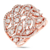 1.64ct 14k Rose Gold Diamond Lady's Ring