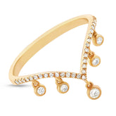 0.19ct 14k Yellow Gold Diamond Lady's Ring Size 7