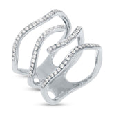 0.45ct 14k White Gold Diamond Lady's Ring Size 8