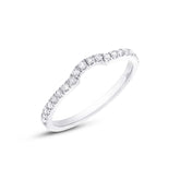 0.19ct 14k White Gold Diamond Shadow Band