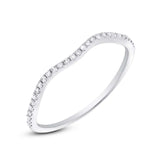 0.12ct 14k White Gold Diamond Lady's Band
