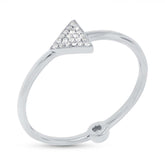 0.08ct 14k White Gold Diamond Lady's Ring Size 6