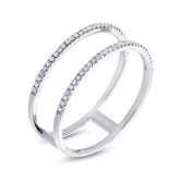 0.17ct 14k White Gold Diamond Lady's Ring Size 6
