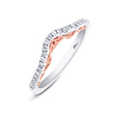 0.17ct 14k Two-tone Rose Gold Diamond Lady's Band
