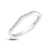 0.13ct 18k White Gold Diamond Shadow Band
