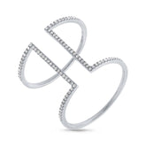 0.22ct 14k White Gold Diamond Lady's Ring Size 6