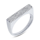 0.30ct 14k White Gold Diamond Pave Lady's Ring