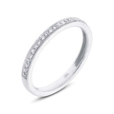 0.12ct 14k White Gold Diamond Lady's Band