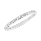 0.17ct 18k White Gold Diamond Lady's Band Size 6.5