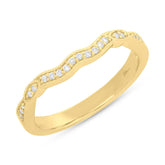 0.12ct 14k Yellow Gold Diamond Lady's Band