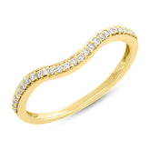 0.15ct 14k Yellow Gold Diamond Lady's Shadow Band