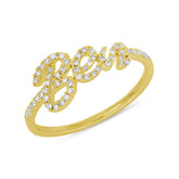 0.14ct 14k Yellow Gold "Ben" Lady's Ring Size 5.5