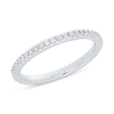 0.19t 18k White Gold Diamond Lady's Band