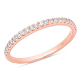 0.22ct 14k Rose Gold Diamond Lady's Band