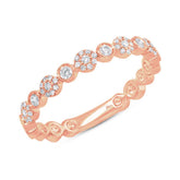 0.22ct 14k Rose Gold Diamond Lady's Band