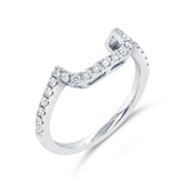 0.21ct 14k White Gold Diamond Lady's Band Size 5.5