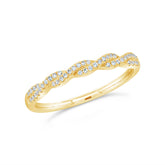 0.12ct 14k Yellow Gold Diamond Lady's Band