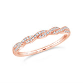0.12ct 14k Rose Gold Diamond Lady's Band