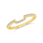 0.16ct 14k Yellow Gold Diamond Lady's Band