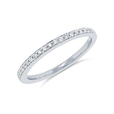 0.20ct 14k White Gold Diamd Lady's Band