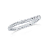 0.17ct 18k White Gold Diamond Lady's Band Size 5.75