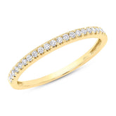 0.19ct 14k Yellow Gold Diamond Lady's Band Size 9