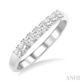 3/8 Ctw Princess Cut Diamond Wedding Band in 14K White Gold