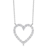 1 Ctw Colorless Flawless Diamond Heart Pendant