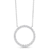 1 Ctw Colorless Flawless Diamond Circle Pendant