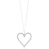 Reversible Diamond Heart Locket