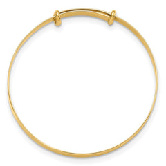14K Madi K Polished 3mm Flexible Baby Bangle