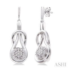 1/50 ctw Single Cut Diamond Fashion Earrings in Sterling Silver