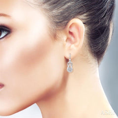 1/50 ctw Single Cut Diamond Fashion Earrings in Sterling Silver