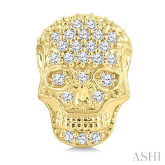 .15CTRDDM PETITE SKULL ER YG 10K-S*