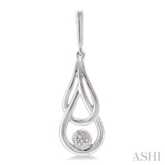 1/50 ctw Single Cut Diamond Fashion Earrings in Sterling Silver