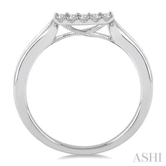 1/20 ctw Round Cut Diamond Wedding Band in 14K White Gold