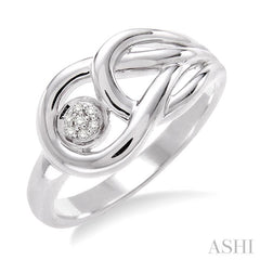 1/50 ctw Single Cut Diamond Fashion Ring in Sterling Silver