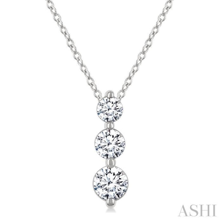 .50CTRDDM 3STONE SNOWMAN PD WG 14K-G+CH*