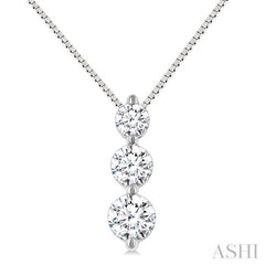 .25CTRDDM 3STONE SNOWMAN PD WG 14K-G+CH*