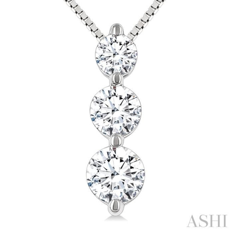 .25CTRDDM 3STONE SNOWMAN PD WG 14K-G+CH*