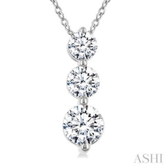 .70CTRDDM 3STONE SNOWMAN PD WG 14K-G+CH*